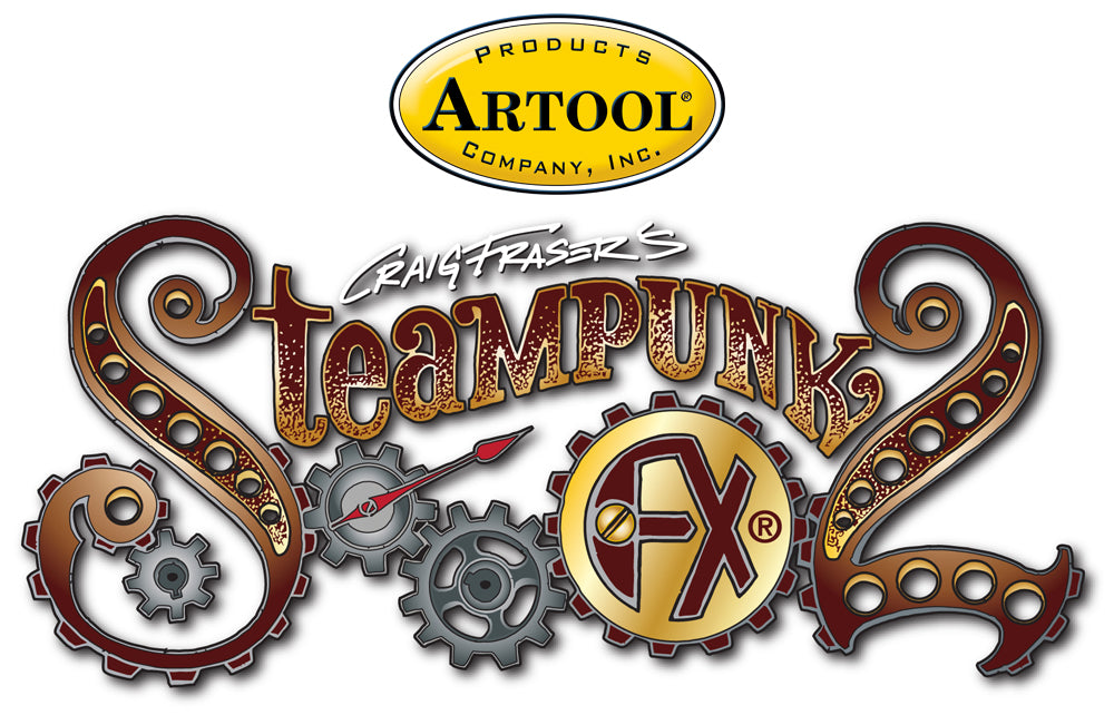 IWATA Artool Steampunk FX2 Set Freehand Airbrush Template by Craig Fraser