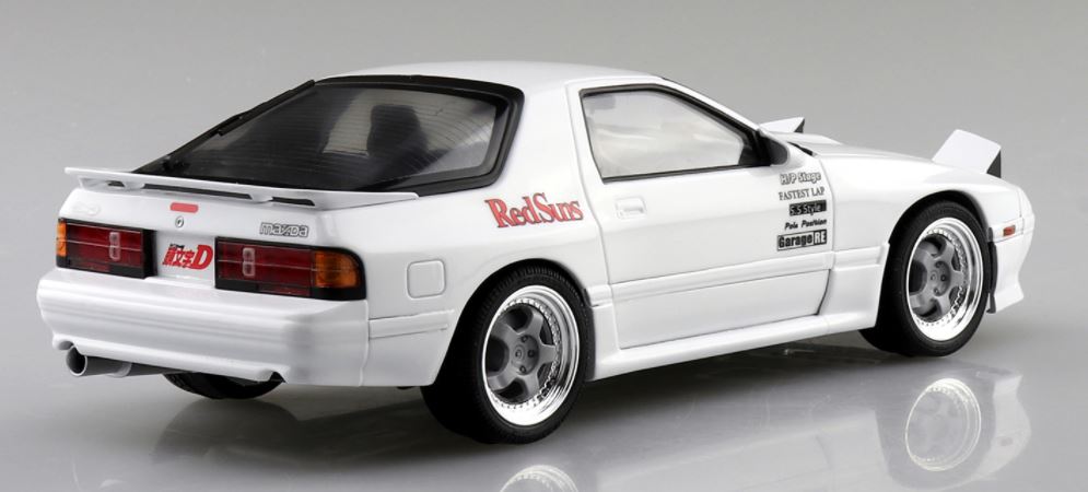 Aoshima 1/24 Pre-Painted Initial D Takahashi Ryosuke FC3S RX-7 (Comics Vol.5 Akina Battle Ver.) Model Kit