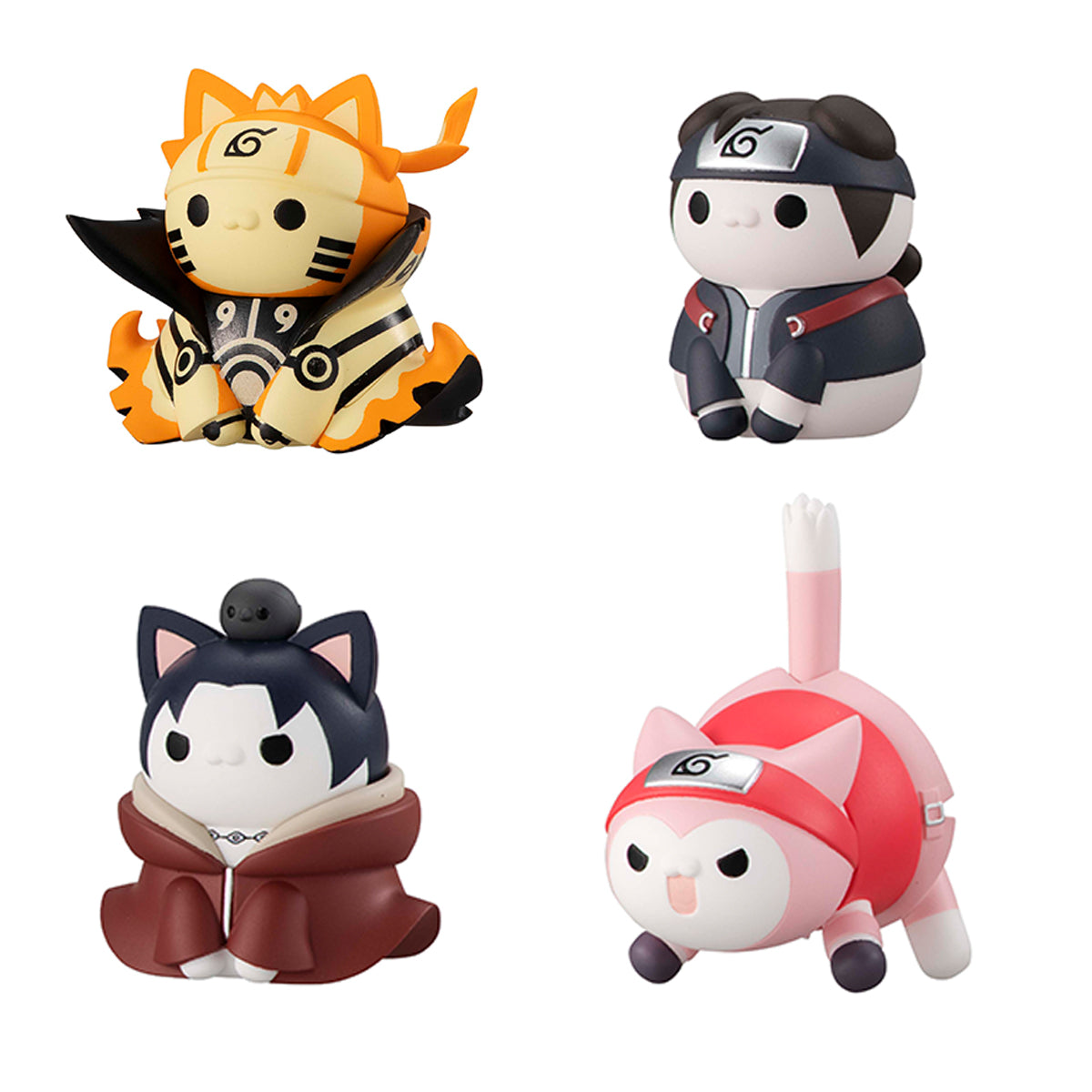 Megahouse Mega Cat Project Ver. Break OutFourth Great Ninja War, Set of 8（Window Package【With Gift】 "Naruto"