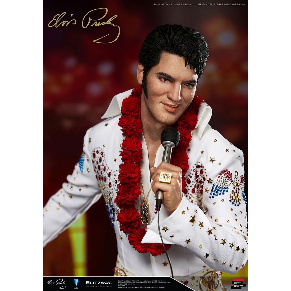 Blitzway 'Elvis Presley', 1/4th Superb Scale Statue