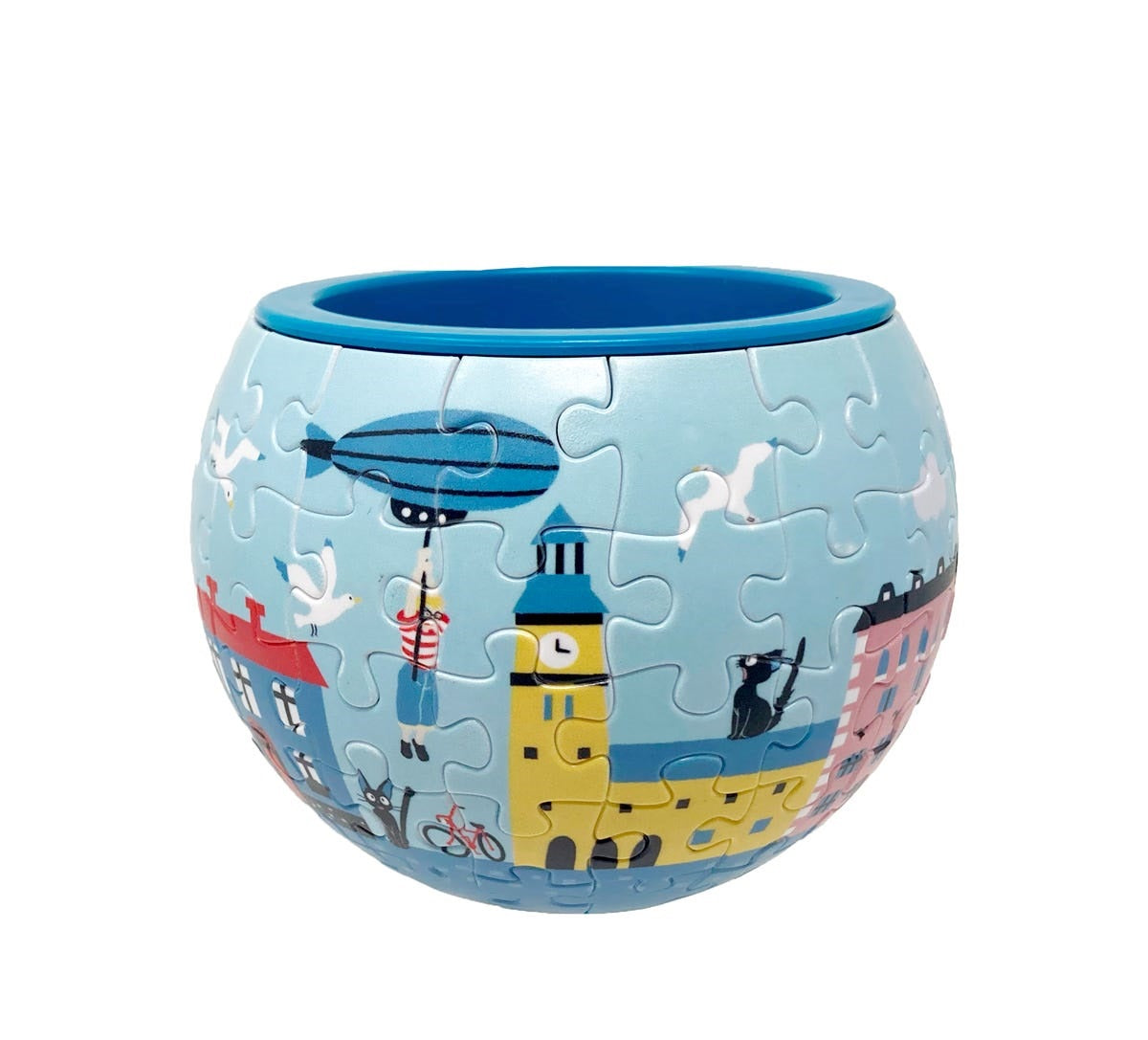 Ensky Kiki Town of Koriko Puzzle Bowl 'Kiki's Delivery Service', Ensky Art Bowl Jigsaw