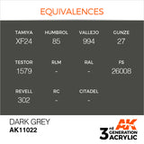 AK Interactive 3G Acrylic Dark Grey 17ml