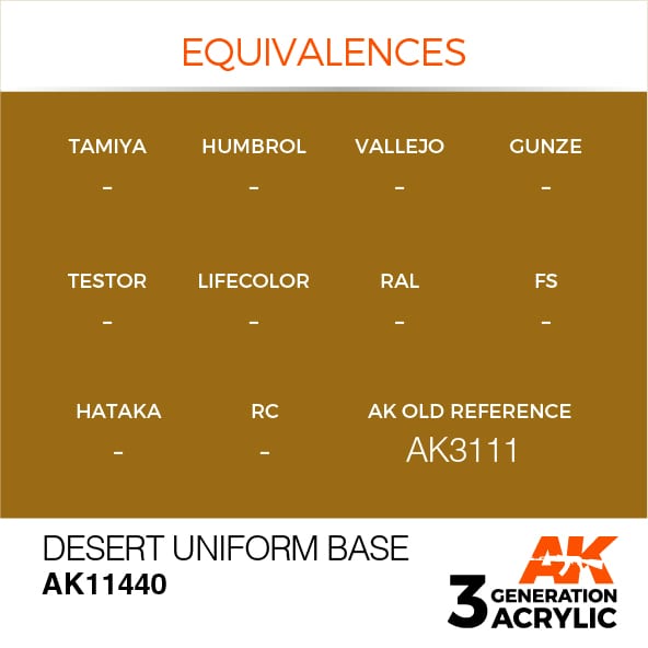 AK Interactive 3G Desert Uniform Base