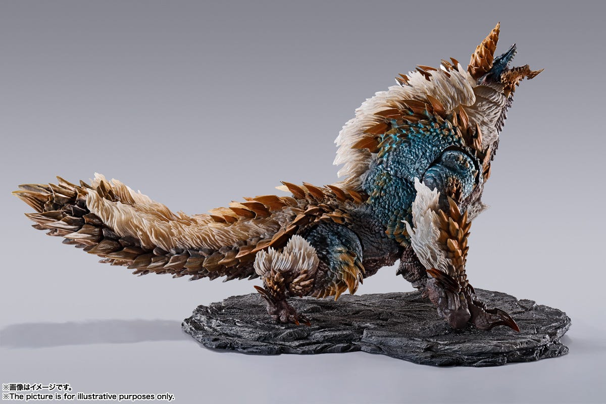 Bandai Spirits S.H.MonsterArts Zinogre Monster Hunter World Iceborne