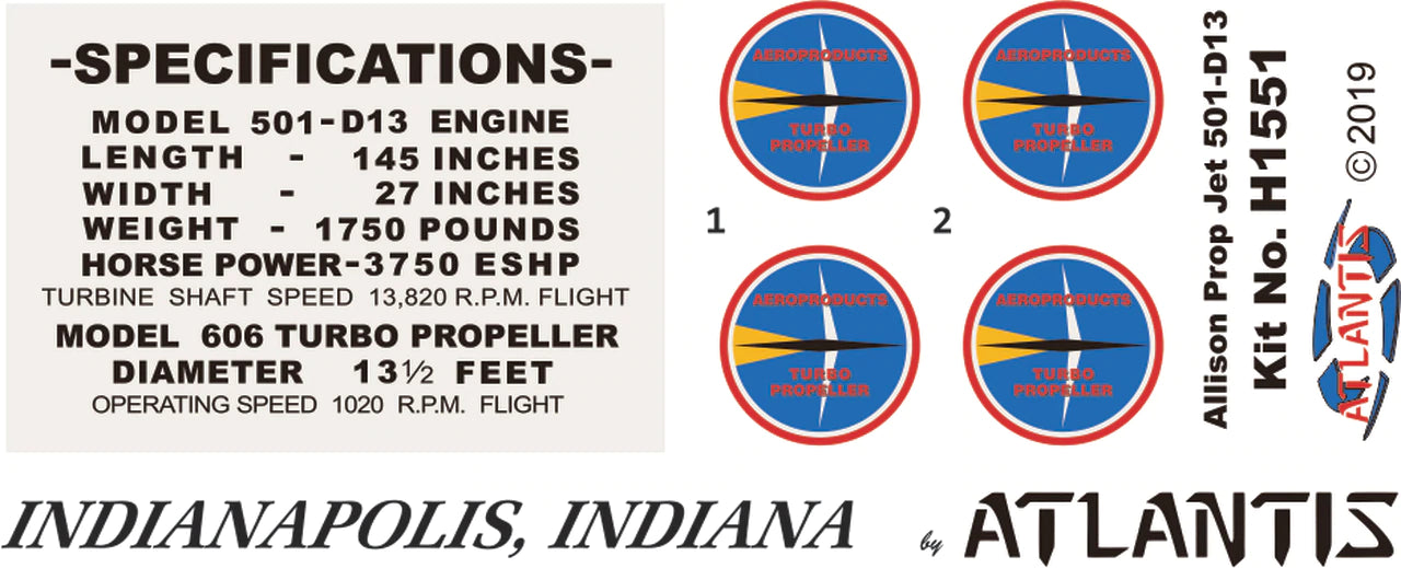 Atlantis Allison Prop-Jet Engine