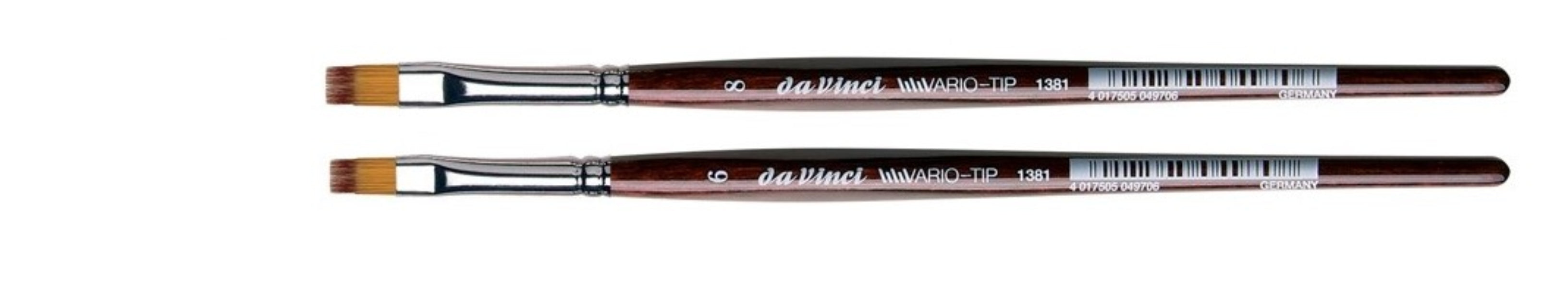 Da Vinci VARIO Series 1381, TIP flat, mixture of NOVA and TOP-ACRYL fibres in different lengths, Size:6