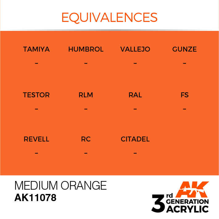 AK Interactive 3G Acrylic Medium Orange 17ml
