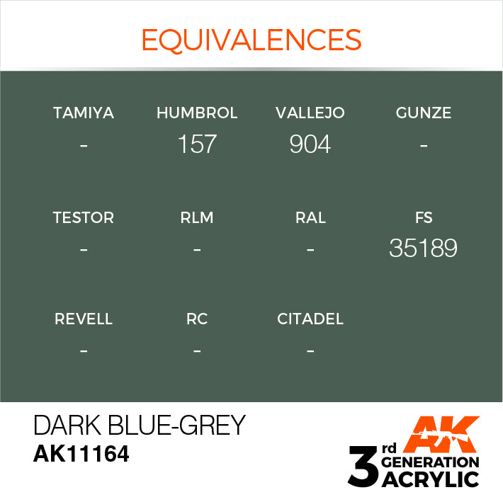 AK Interactive 3G Acrylic Dark Blue-Grey 17ml