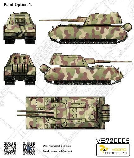 Vespid Models 1/72 Flakpanzer VIII Maus