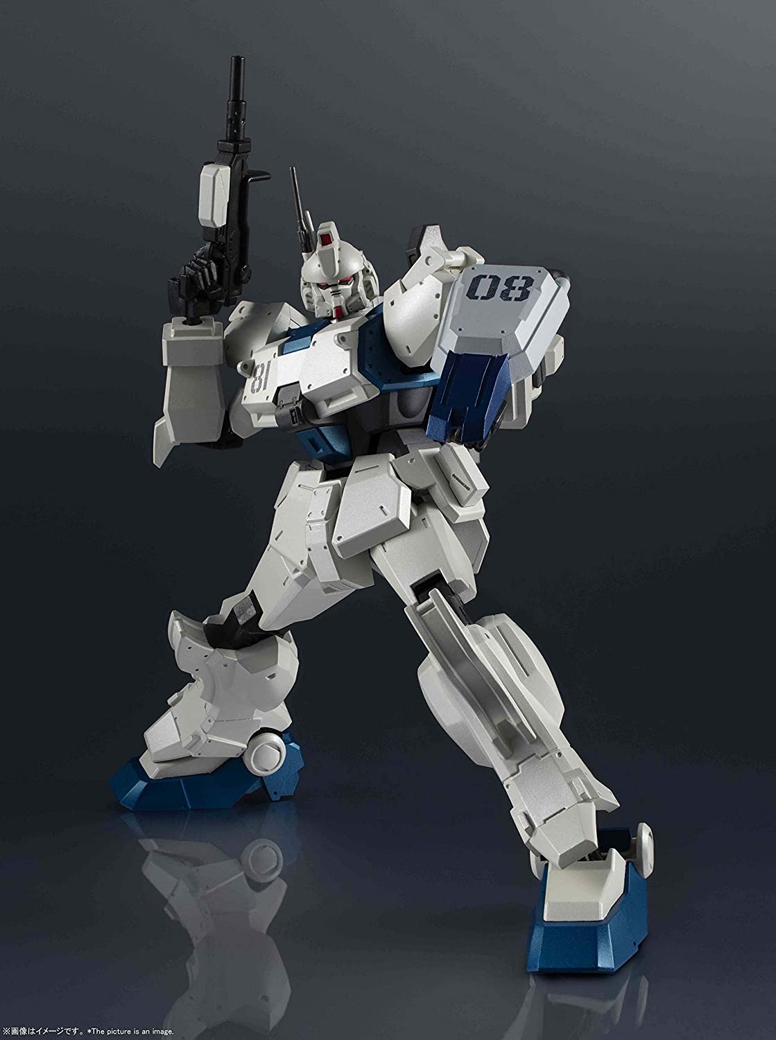 Bandai RX-79[G]Ez-8 Gundam Ez-8 'Mobile Suit Gundam: The 08th MS Team', Bandai Gundam Universe (5.9 Inch approx)