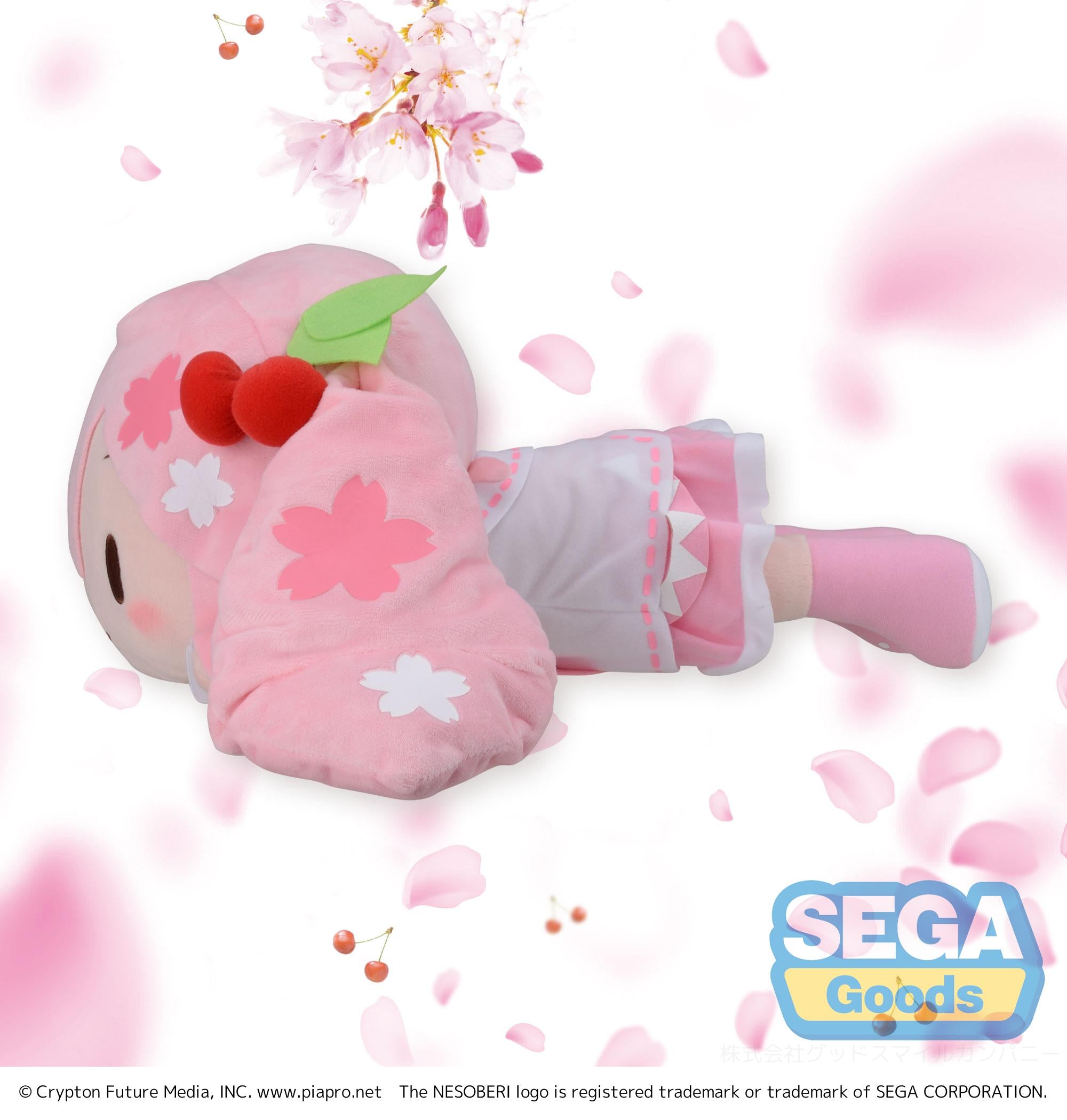 Good Smile Company Hatsune Miku Series Nesoberi (Lay-Down) SP Plush "Sakura Miku"