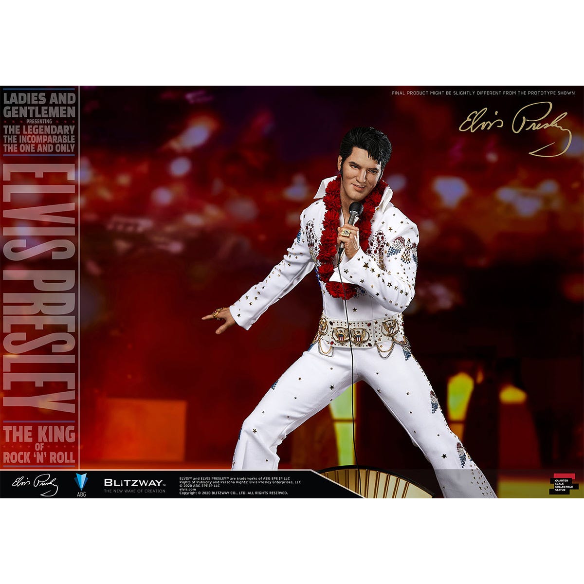 Blitzway 'Elvis Presley', 1/4th Superb Scale Statue