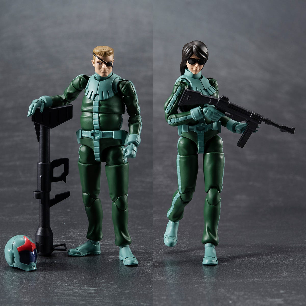 Megahouse G.M.G Principality of Zeon Army Solider 04-06 (Normal Suit Solider & Char Aznable) 'Gundam'