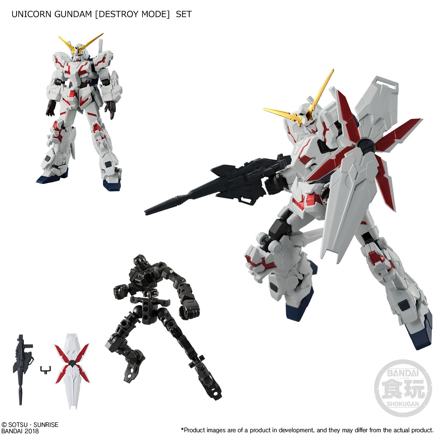 Bandai Mobile Suit Gundam G Frame Set 1 'Gundam' (Box/5), Bandai G Frame