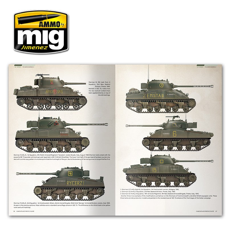 Ammo Mig Sherman: The American Miracle - Camouflage Profile Guide (English)