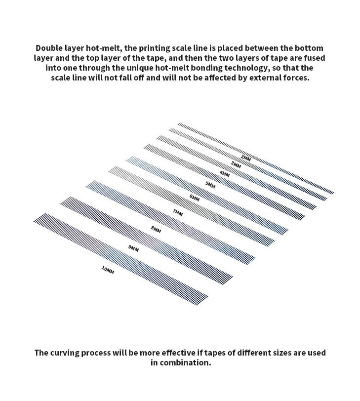 DSPIAE Hard Edged Carving Tape with Adhesive Back 8mm x 30m (for Panel Lines)