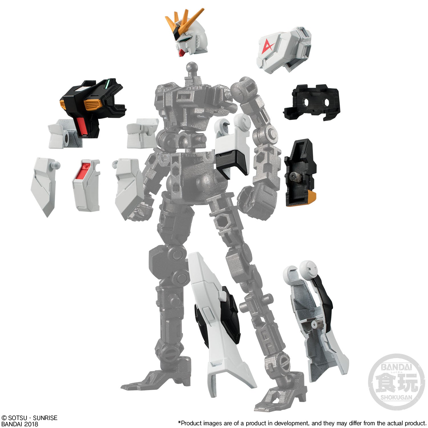 Bandai Mobile Suit Gundam G Frame Set 1 'Gundam' (Box/5), Bandai G Frame