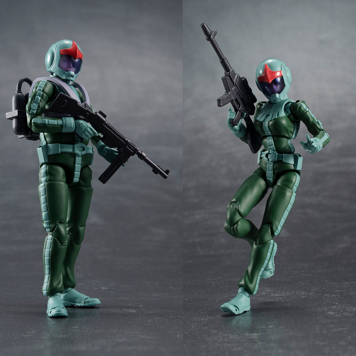 Megahouse G.M.G Principality of Zeon Army Solider 04-06 (Normal Suit Solider & Char Aznable) 'Gundam'