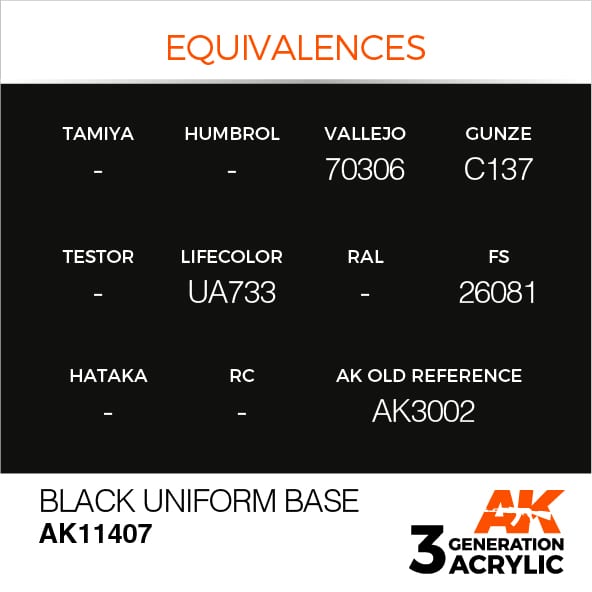 AK Interactive 3G Black Uniform Base