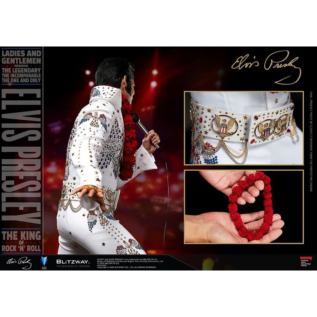 Blitzway 'Elvis Presley', 1/4th Superb Scale Statue