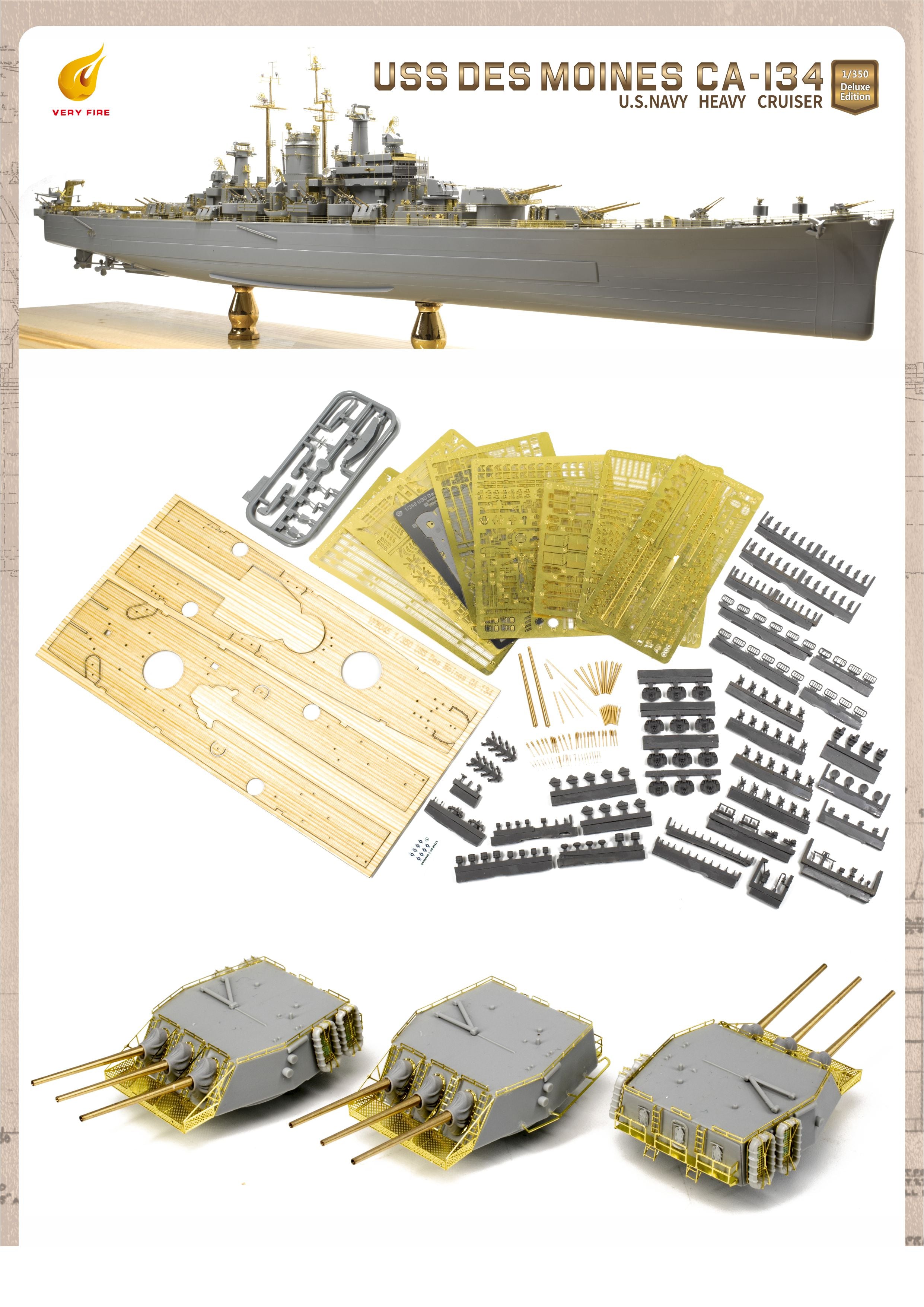 Very Fire 1/350 USS Des Moines DX version