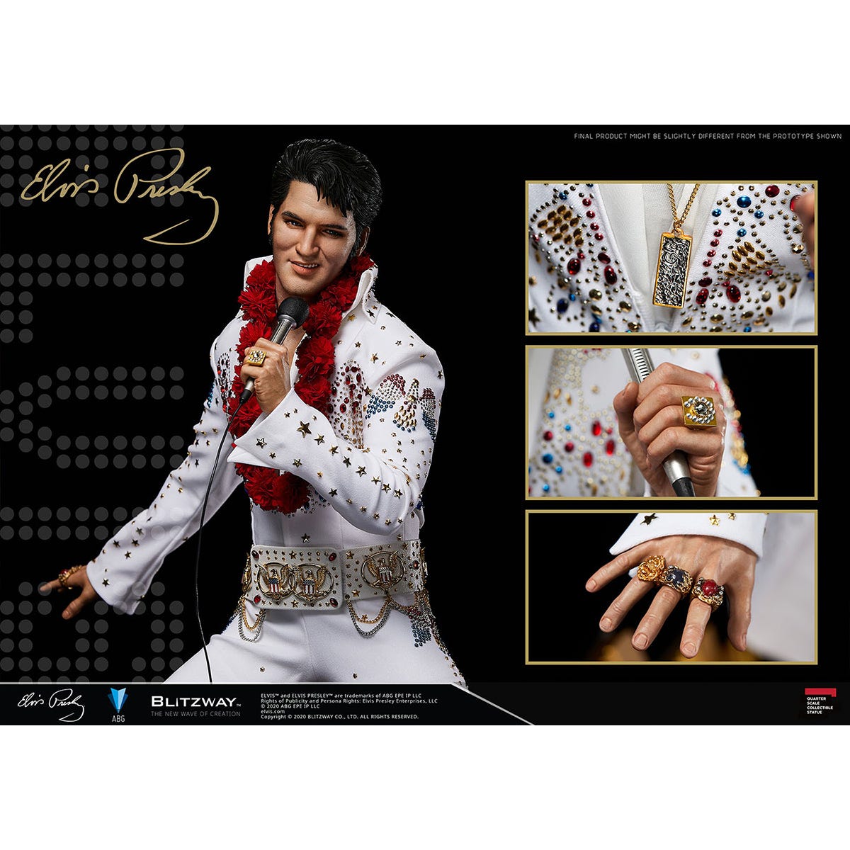 Blitzway 'Elvis Presley', 1/4th Superb Scale Statue