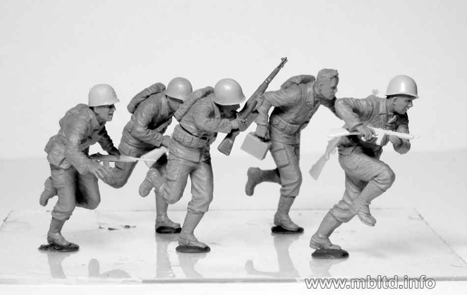 MASTER BOX 1/35 'Move, move, move' US Soldiers, Operation Overlord period, 1944