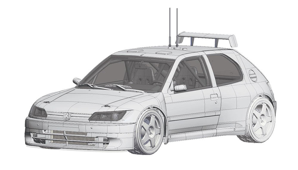 Platz NuNu 1/24 PEUGEOT 306 MAXI 1996 Monte Carlo Rally, Vehicle