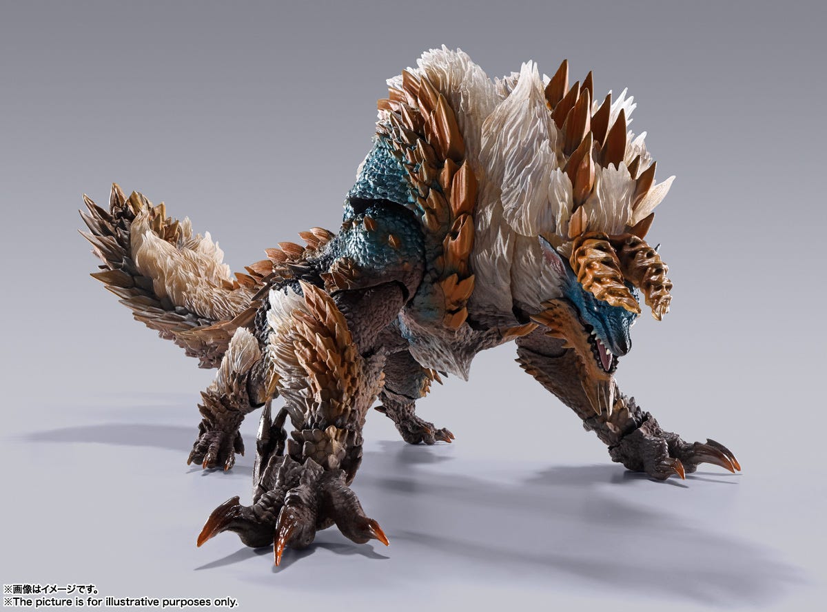 Bandai Spirits S.H.MonsterArts Zinogre Monster Hunter World Iceborne