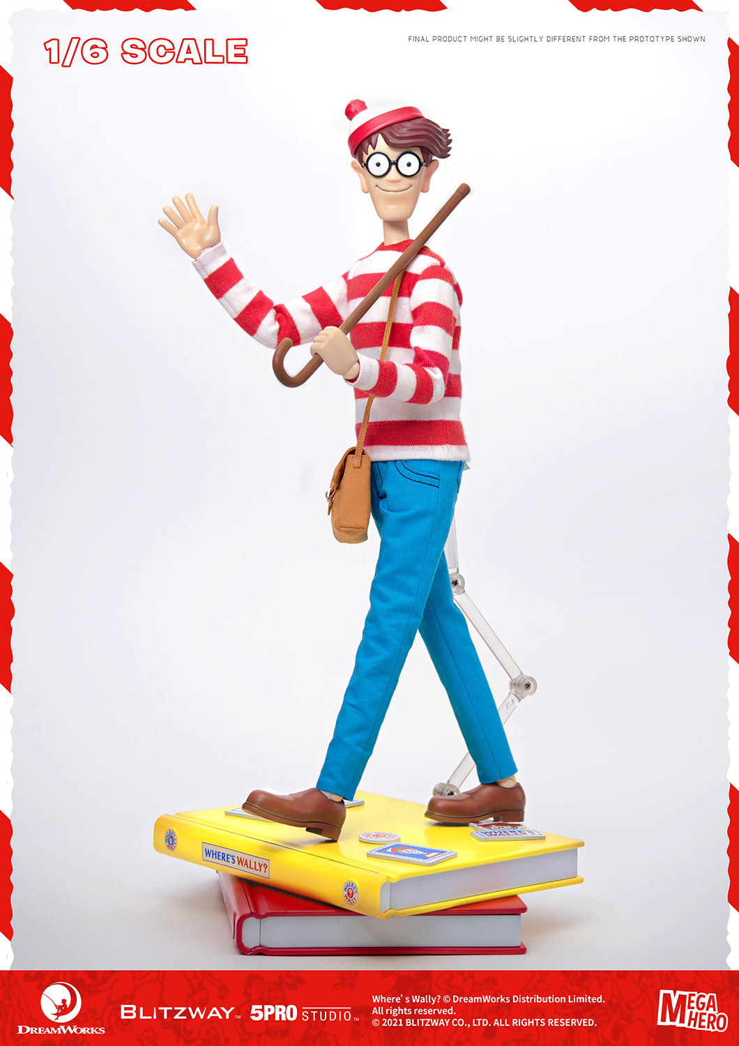 Blitzway Waldo 1/6th Scale Action Figure 'Where's Waldo', 5Pro Studio MEGAHERO Series