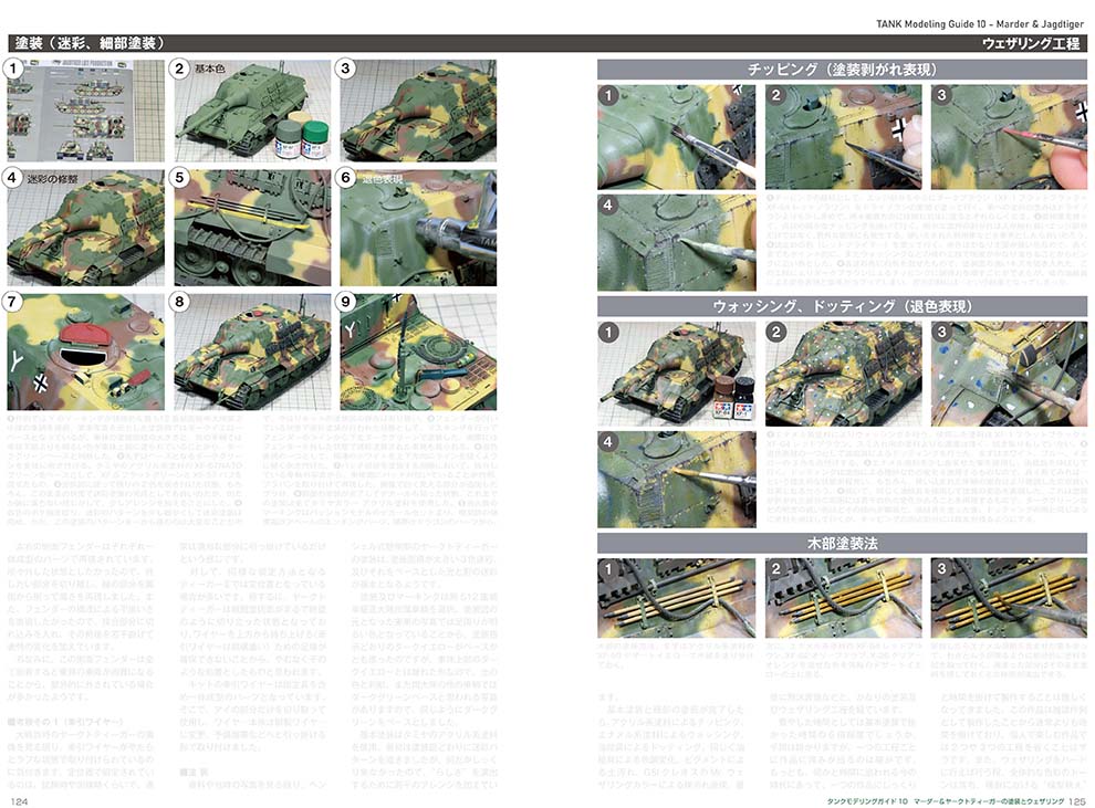 Model Art Tank Modeling Guide 10 : Marder & Jagdtiger Painting & Weathering (Japanese) (kse-49)