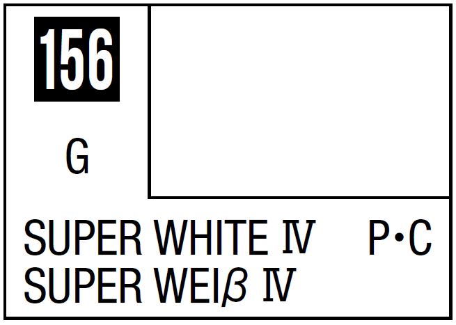 Mr Hobby Mr. Color 156 - Super White Iv (Gloss/Primary Car) - 10ml